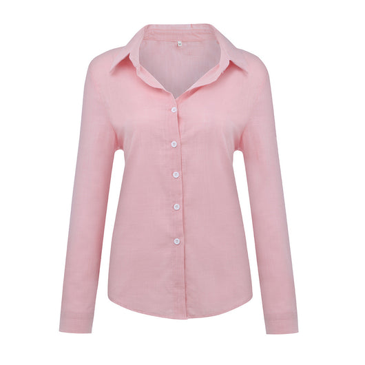 Blusa Cardigan Suelta con Solapa y Botones - Camisa Manga Larga para Mujer - Image 11