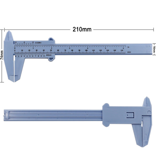 Calibrador Vernier Plástico de Doble Escala 0-150mm - Image 2