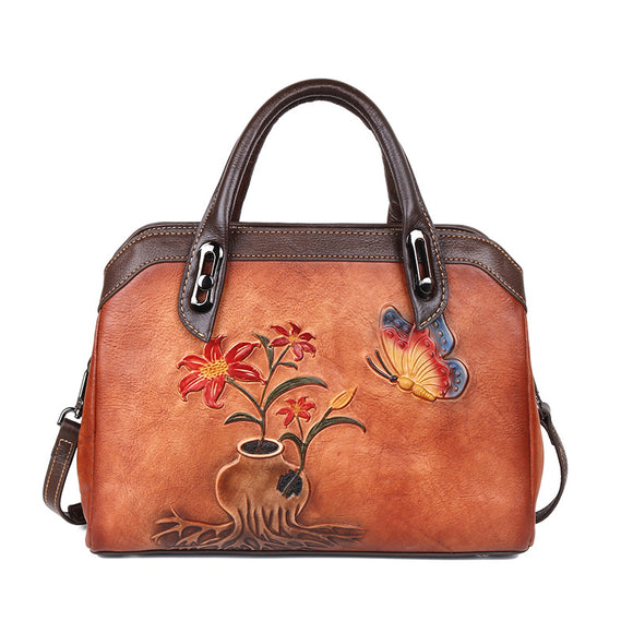 Bolso Vintage Floral Estilo Chino