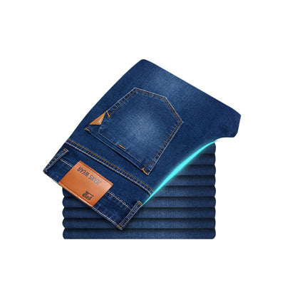 Pantalones Vaqueros Elásticos Rectos para Hombre - Image 4