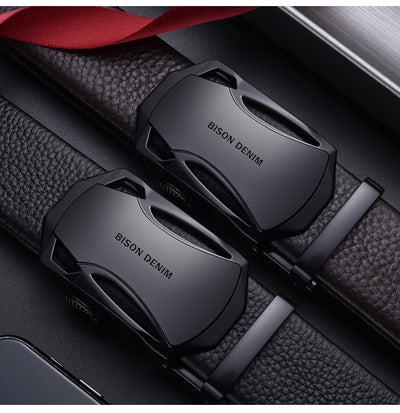 Cinturón de Cuero para Hombre con Hebilla Automática Ejecutiva - Image 3