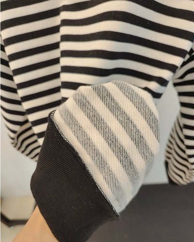 Suéter Tejido Grueso a Rayas para Mujer - Comodidad Casual - Image 16