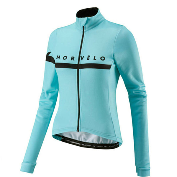 Jersey Ciclista de Forro Polar Manga Larga para Clima Frío