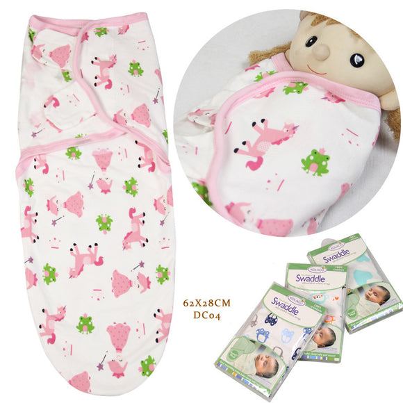 Saco de Dormir para Bebé de Algodón con Diseño Cartoon - Protección Antisobresaltos