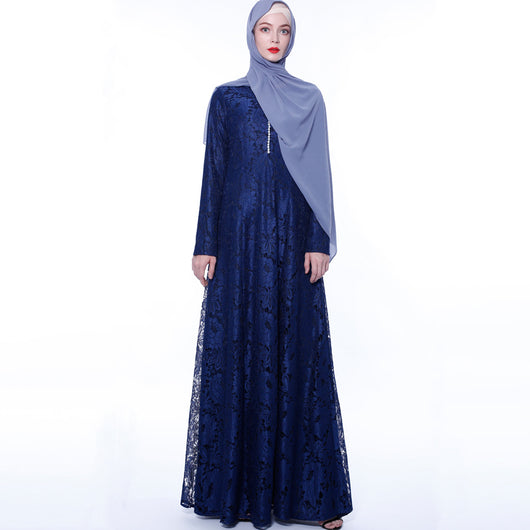 Vestido Musulmán de Encaje para Mujer - Fresco y Elegante para Verano - Image 13