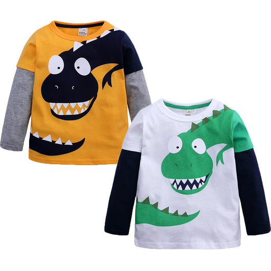 Remera Infantil Cuello Redondo Manga Larga