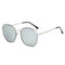 Lovely metal frame polarized color film Sunglasses Plateado