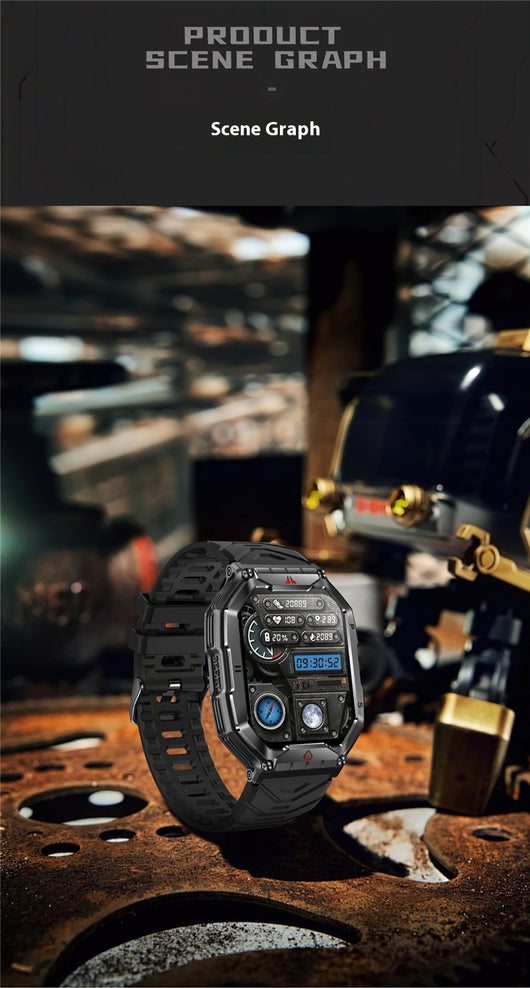Reloj Inteligente KR82 con Llamadas Bluetooth, Monitor Cardíaco y Presión Arterial - Image 14