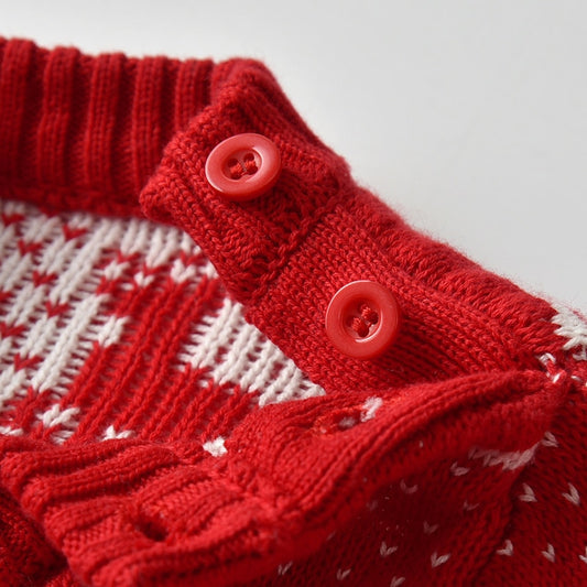 Suéter Infantil Jacquard Doble con Diseño Copo de Nieve - Image 2