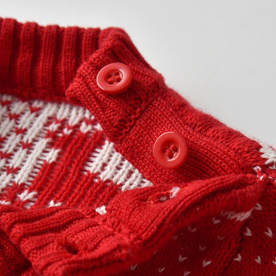 Suéter Infantil Jacquard Doble con Diseño Copo de Nieve - Image 2