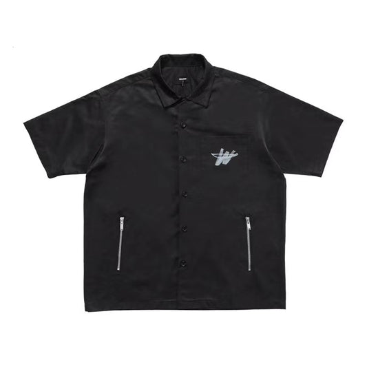 Cardigan con Bolsillos y Cierre Estilo Graffiti