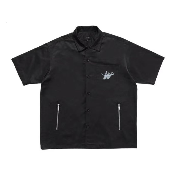 Cardigan con Bolsillos y Cierre Estilo Graffiti