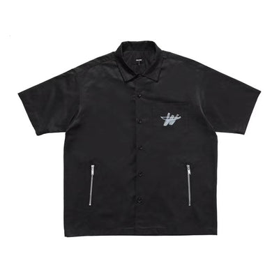 Cardigan con Bolsillos y Cierre Estilo Graffiti