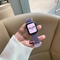 Watch With Magnetic Milan Stainless Steel Iwatch123456se Generation Men's And Women's Tide Lilac Morado 38mm
