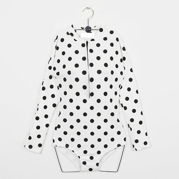 Traje de Baño Manga Larga con Lunares - Image 11