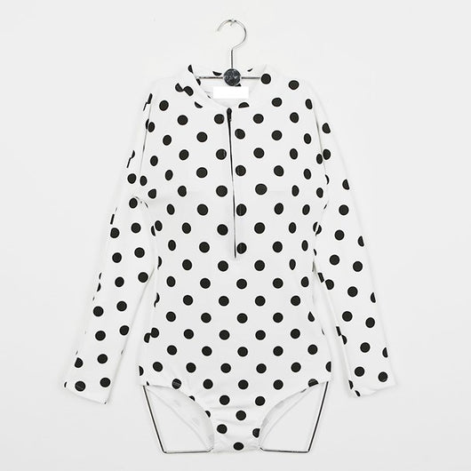 Traje de Baño Manga Larga con Lunares - Image 11