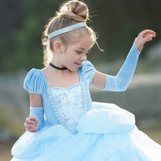 Vestido Princesa con Falda de Tul Azul - Image 5