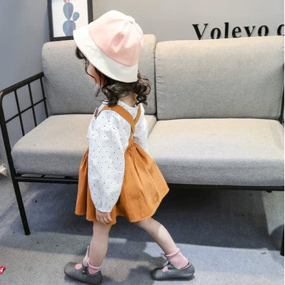 Vestido Princesa Coreano para Niña con Tirantes Ajustables - Image 4
