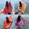 Pañuelo Protector Solar Estampado Flores Multicolor - Máscara Versátil