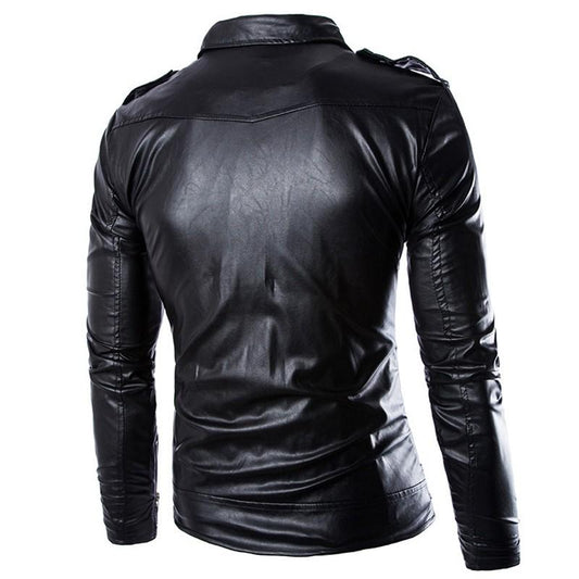 Chaqueta de Cuero PU para Hombre