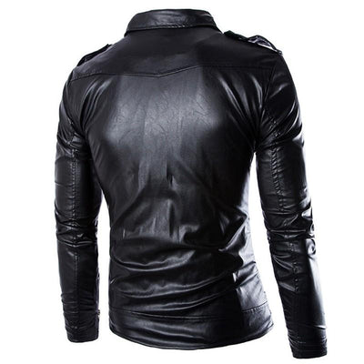 Chaqueta de Cuero PU para Hombre