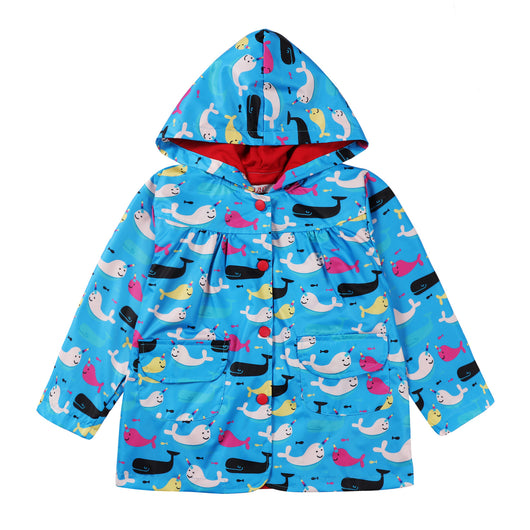 Chaqueta Impresa con Capucha para Niños - Abrigo Outdoor Resistente - Image 32