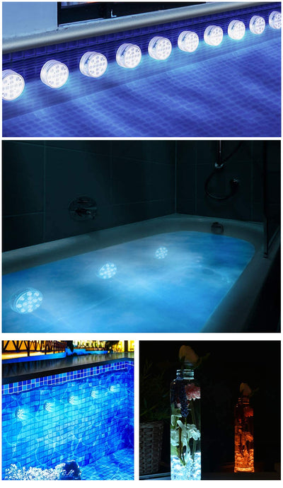 Luz Sumergible LED Impermeable con Control Remoto para Piscina, Fuente y Spa - Image 5