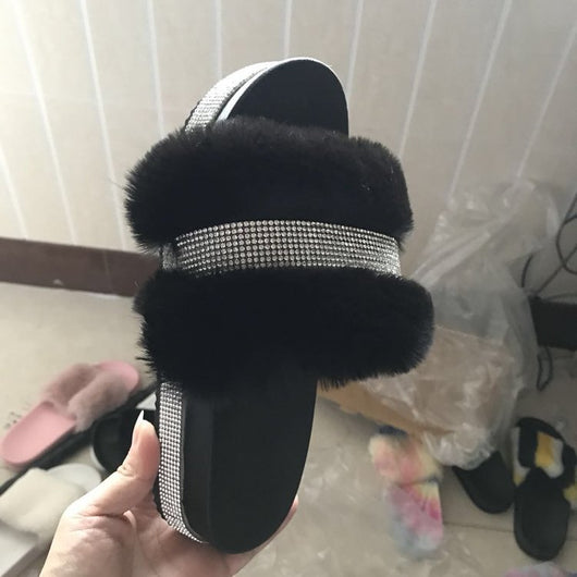 Pantuflas Brillantes Esponjosas con Plataforma y Cuña - Image 19