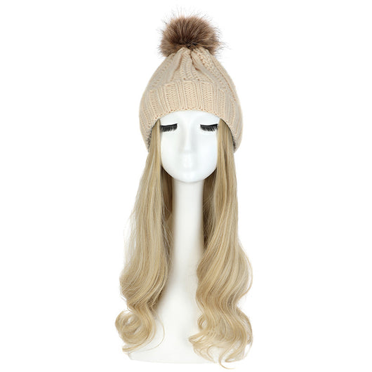 Gorro de Lana con Peluca Desmontable para Mujer - Image 28