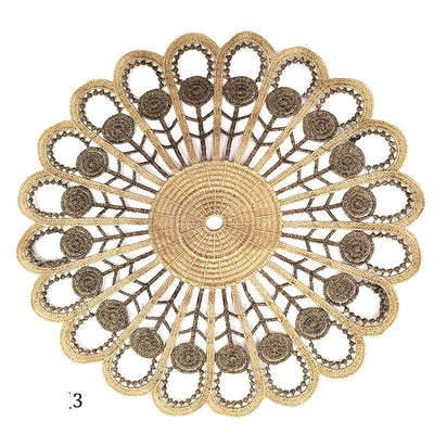 Mantel Individual de Encaje Elegante con Relieve Hueco - Image 18