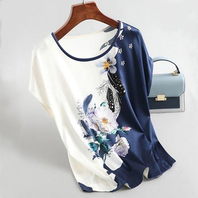 Playera Estampada Manga Corta Suelta y Cómoda para Verano - Image 18