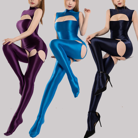 Body sin Mangas con Cuello Slim y Braguita Incluida