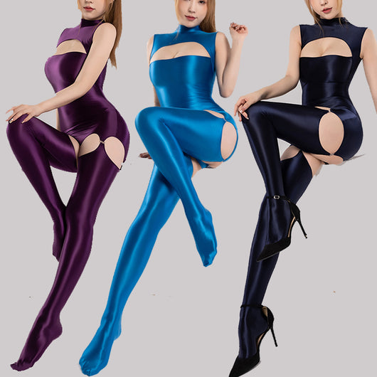 Body sin Mangas con Cuello Slim y Braguita Incluida
