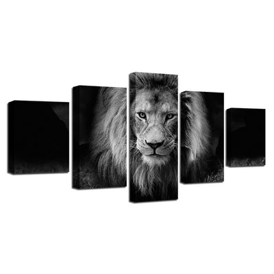 Cuadro León Blanco y Negro - Arte Moderno - Image 6