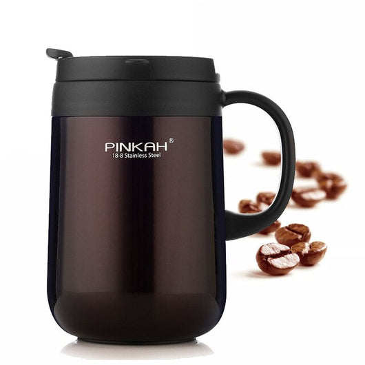 Taza de Acero Inoxidable 304 con Letras Personalizadas y Asa