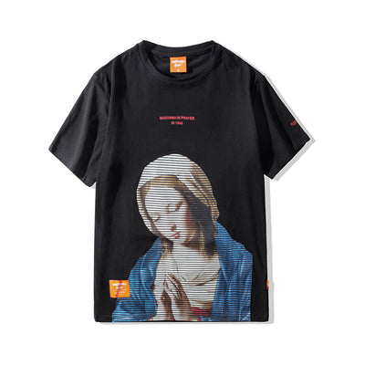 Playera Estampada con Óleo Artístico Pray Girl - Image 10
