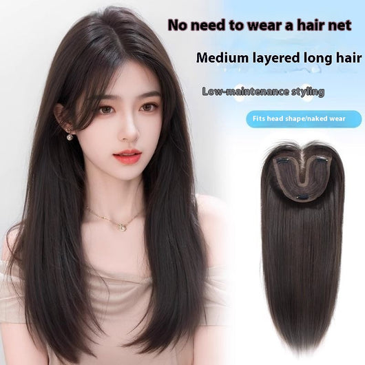 Peluca Completa de Cabello Sintético Premium para Mujer