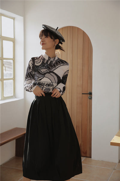 Remera con Estampa de Óleo Artístico - Image 5