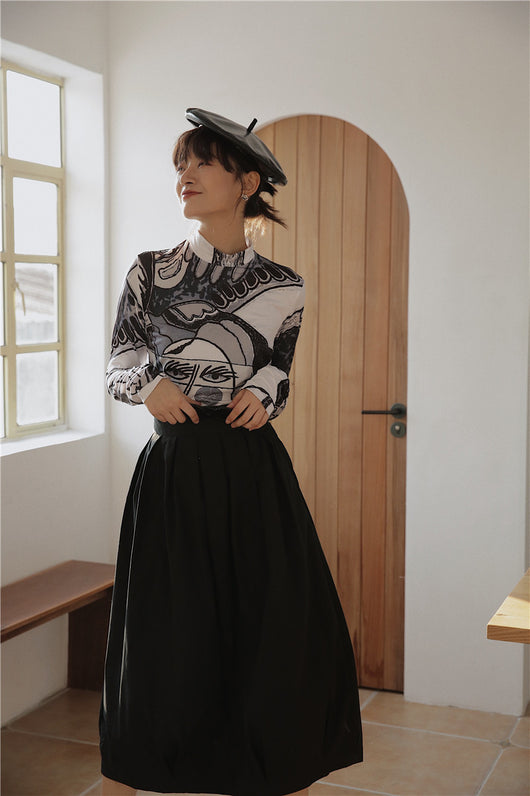 Remera con Estampa de Óleo Artístico - Image 5