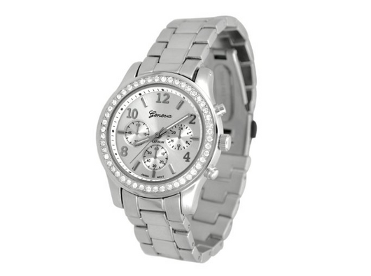 Reloj Pulsera de Diamantes con Correa de Acero Inoxidable - Image 6