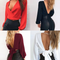 Blusa Elegante de Manga Larga con Cintura Ceñida y Forro de Gasa