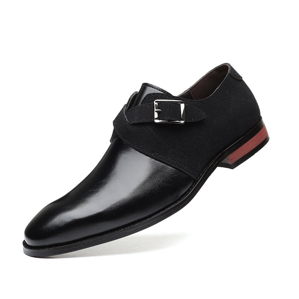 Zapatos de Cuero para Hombre Talla Grande - Diseño Ejecutivo con Combinación de Colores