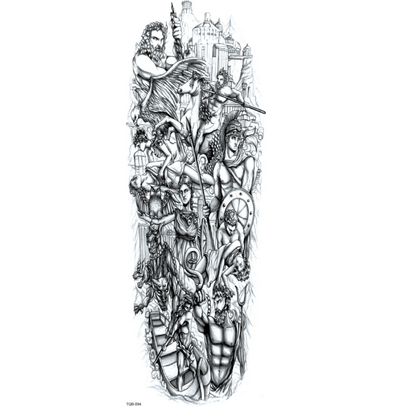 Tatuaje Temporal Impermeable de Brazo Completo - Image 4