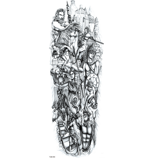 Tatuaje Temporal Impermeable de Brazo Completo - Image 4