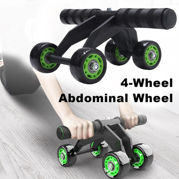 Rodillo Abdominal de 4 Ruedas para Ejercicio en Casa