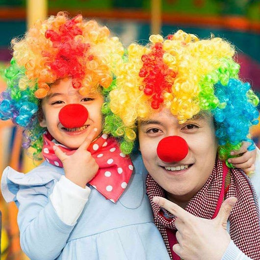 Kit de Accesorios de Payaso: Nariz Roja, Peluca y Props para Fiestas
