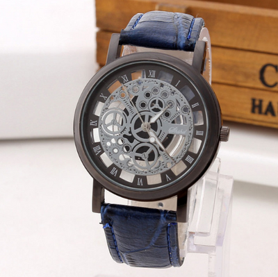Reloj de pulsera hueco elegante unisex - Diseño moderno sin mecanismo - Image 3