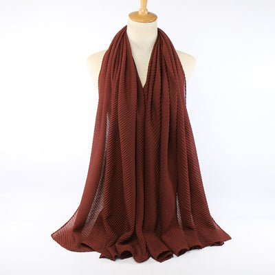 Pañuelo de algodón plisado para mujer - Image 22