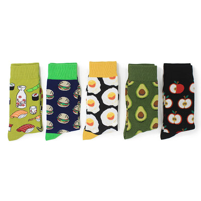 Calcetines de Algodón para Parejas - Diseño Creativo Serie Alimentos - Image 3