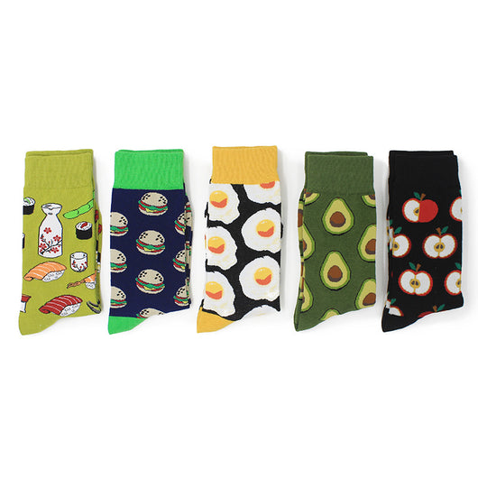 Calcetines de Algodón para Parejas - Diseño Creativo Serie Alimentos - Image 3